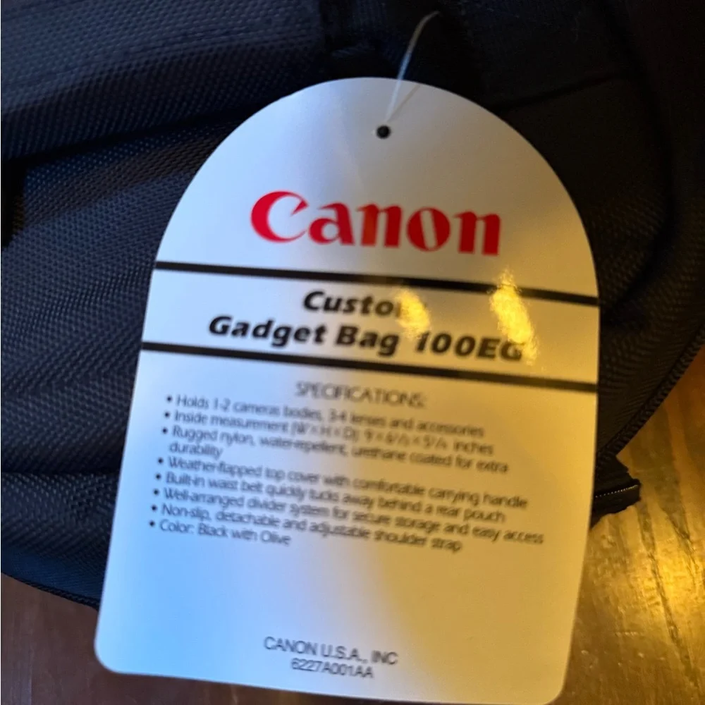 Canon Two-Tone Black and Tan Messenger Bag